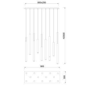 Lustra LED 84W 3000K CALA 8085 - Img 2
