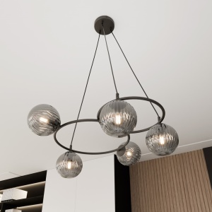 Lustra LIBRA 5 Negru GRAFIT - Img 4