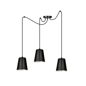 Lustra LINK 3 Negru / Alb - Img 1