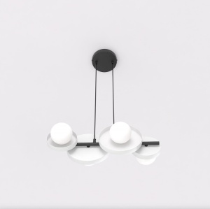 Lustra MODEL 4 Negru Alb - Img 3