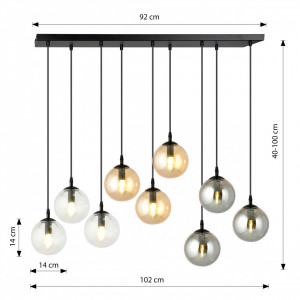 Lustra neagra, Lustra suspendata neagra, Lustra cu pendule, Lustra metal neagra, Lustra metal, Lustra moderna neagra, Lustra living, Lustra living neagra, Lustra moderna, Lustra dormitor, Lustra dormitor neagra, Lustra bucatarie, Lustra din metal, Lustra 