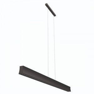 Lustra moderna neagra liniara cu led 4000k 2800lm Hanok