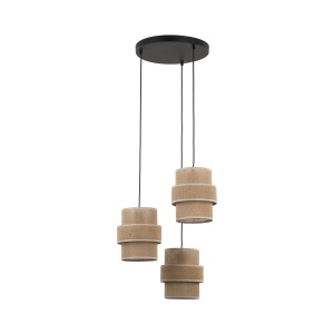 Lustra Negru 3xE27 CALISTO 6098TK