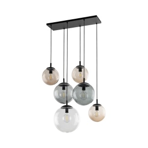 Lustra Negru 6xE27 ESME 4819TK - Img 1
