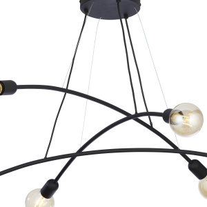 Lustra Negru 6xE27 HELIX 2726TK - Img 4