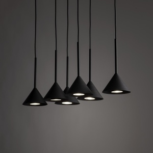 Lustra Negru 6xGU10 CONO 10306TK - Img 2