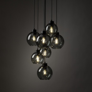 Lustra Negru 7xE27 CUBUS 10207TK - Img 2