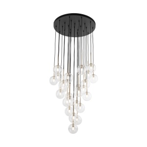 Lustra Negru Auriu 26xG9 NILOS 10099TK - Img 4