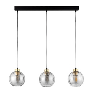 Lustra Negru Auriu 3xE27 DEVI 4580TK - Img 2