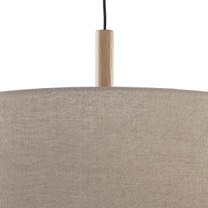 Lustra Negru Bej 1xE27 DEVA 6107TK - Img 2
