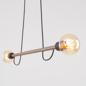 Lustra Negru Bej 2xE27 HELIX 4948TK - Img 3