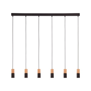 Lustra Negru Bej 6xGU10 ELIT 6312TK - Img 1