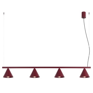 Lustră NOX 4L burgund