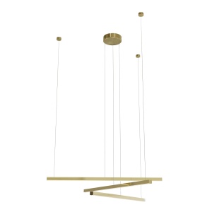 Lustra TRIO 3 P0474D LED Auriu - Img 1