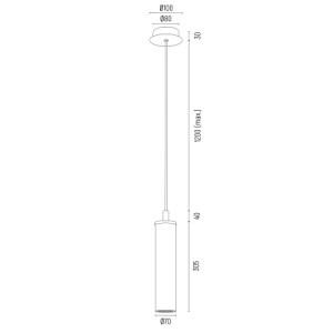 Pendul 1 bec HAMPTON A8489 - Img 4