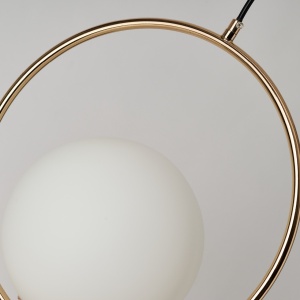Pendul auriu cu glob alb JUMBO 1 PENDANT - Img 5