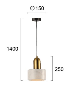 Pendul E27 Marble 4266100 - Img 3