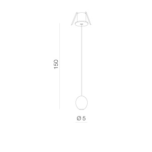 Pendul OVUM 1 PENDANT DOWNLIGHT Negru - Img 2