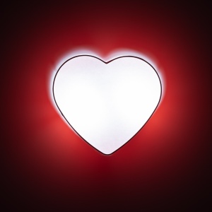 Plafoniera/ Aplica perete Alb 2xE27 HEART 10777TK - Img 2
