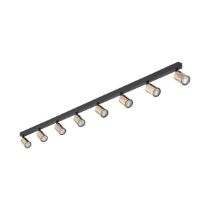 Plafoniera/ Aplica perete Negru Auriu 8xGU10 TOP 5997TK - Img 1