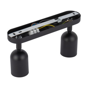 Plafoniera/ Aplica perete Negru Chrome 2xGU10 TOP 4416TK - Img 2