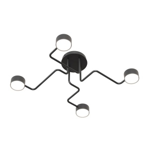 Plafoniera KURAGE 4 Negru