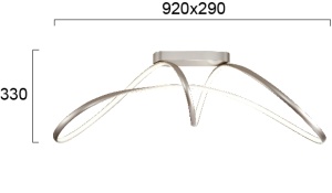 Plafoniera LED 3000K Caprice 4275400 - Img 3