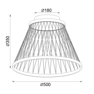 Plafoniera LED 43W 3000K SPIDER 8981 - Img 2