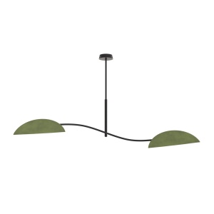 Plafoniera LOTUS 2 Negru Verde