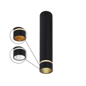 Plafoniera M MINI GU10 Negru SPLIT 8881 - Img 1