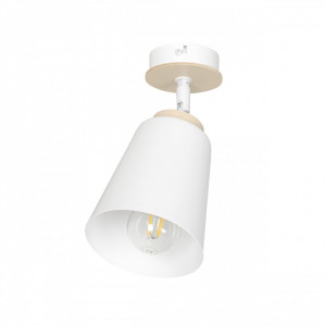 Plafoniera alba, Plafoniera alba metal, Plafoniera din metal, Plafoniera hol, Plafoniera dormitor, Plafoniera bucatarie, Aplica tavan, Aplica tavan alba, Aplica tavan metal