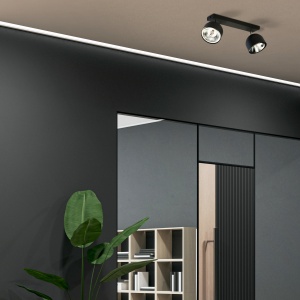Plafoniera Negru Chrome 2xGU10 ALTEA 6518TK - Img 2