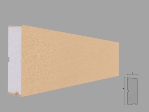Solbanc/pervaz decorativ exterior FP218 dimensiuni 135x50x2000mm - Img 1