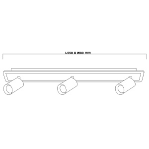 Spot aplicat Parma 3 Negru 3xGU10 LED CCT - Img 4
