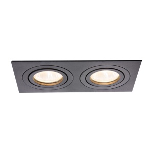 Spot incastrat Metis 2 Negru 2xGU10 - Img 2
