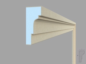 Ancadrament fereastra exterior FP106 dimensiuni 140x62x2000mm - Img 3