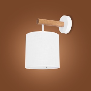 Aplica perete Alb Bej 1xE27 DEVA 4108TK - Img 3