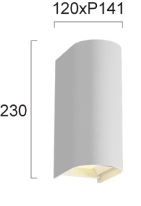 Aplica perete exterior LED 3000K-4000K-6500K Azores 4310000 - Img 2
