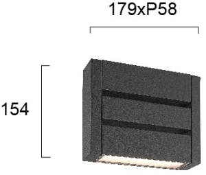 Aplica perete exterior LED 3000K Delos 4256700 - Img 8