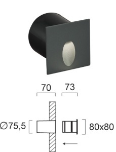 Aplica perete exterior LED 3000K Serifos 4261200 - Img 3