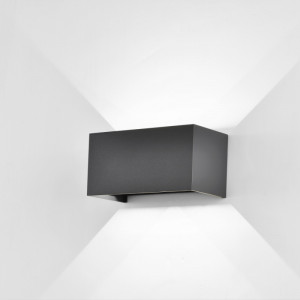 Aplica perete exterior moderna grafit dubla 4000k Davos M