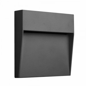 Aplica perete exterior moderna patrata grafit cu led Baker M