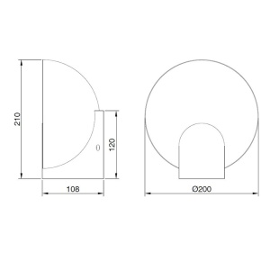 Aplica perete LED OCULO 8590 - Img 2