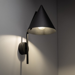 Aplica perete Negru 1xE27 CONO 10041TK - Img 3