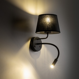 Aplica perete Negru 2xE27 G9 MAJA 10203TK - Img 2