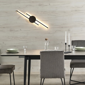 Aplica perete Negru 2xLED 30W JAVA 1367TK - Img 3