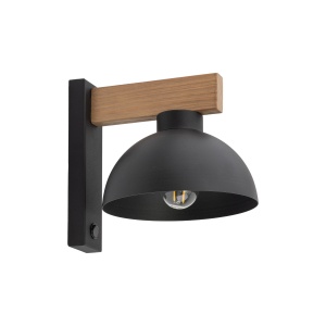 Aplica perete Negru Bej 1xE27 OSLO 4961TK - Img 1