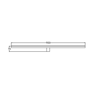 Aplica perete Nevada 90 cm Negru IP44 LED 4000K - Img 4