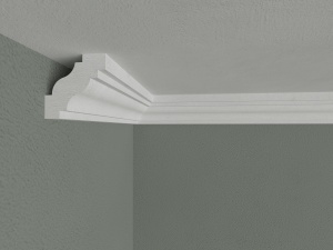 Bagheta de colt / Cornisa de interior BC06 dimensiuni 40x40x2000mm - Img 2