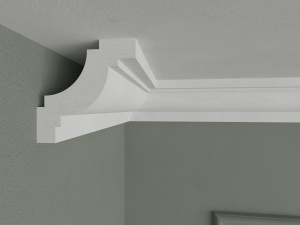 Bagheta de colt / Cornisa de interior BC28-08 dimensiuni 80x80x2000mm - Img 2